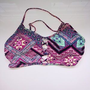Hollister Tribal Print Bikini Top